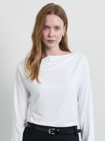 Carolyn Boat Neck_Ivory









