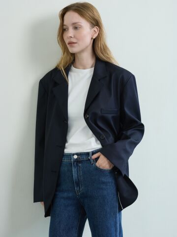 Classic Wool Jacket_Navy