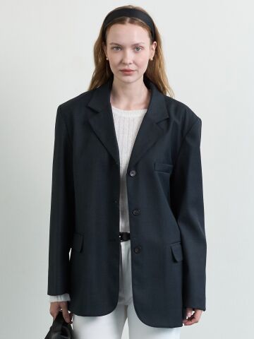 Classic Wool Jacket_Dark Gray
