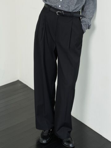 Soft Tapered Pants_Black

