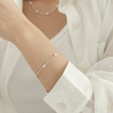 제이누이 페싯 볼 팔찌 silver