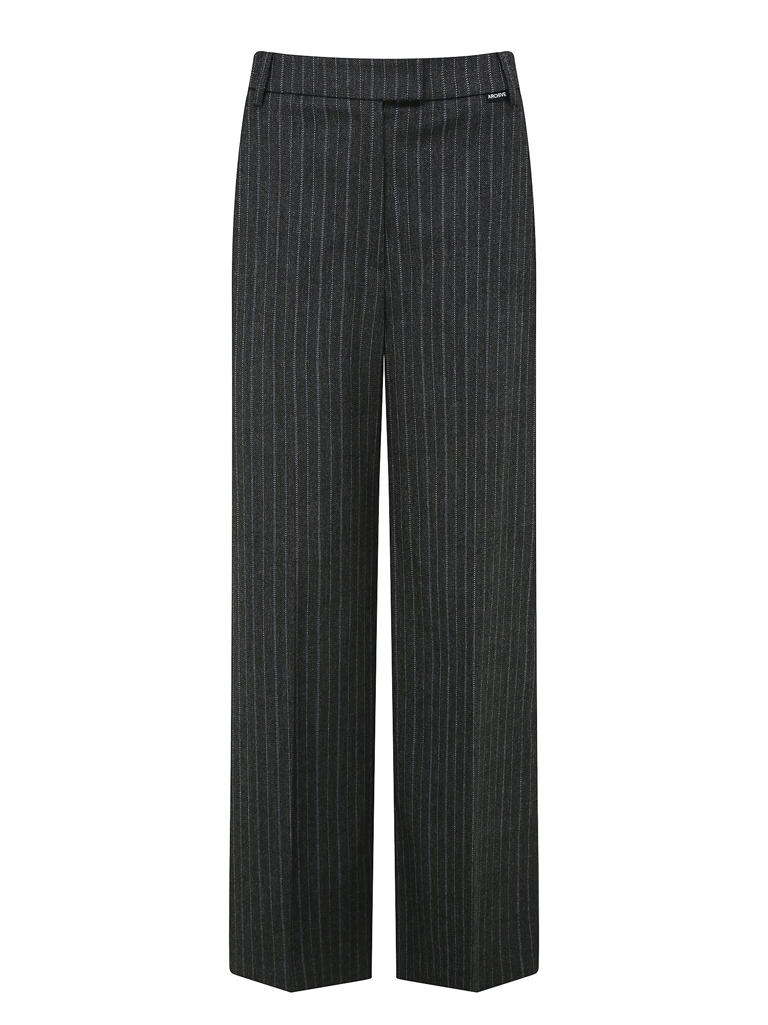 스트라이프 와이드 일자핏 팬츠 (STRIPE GREY)