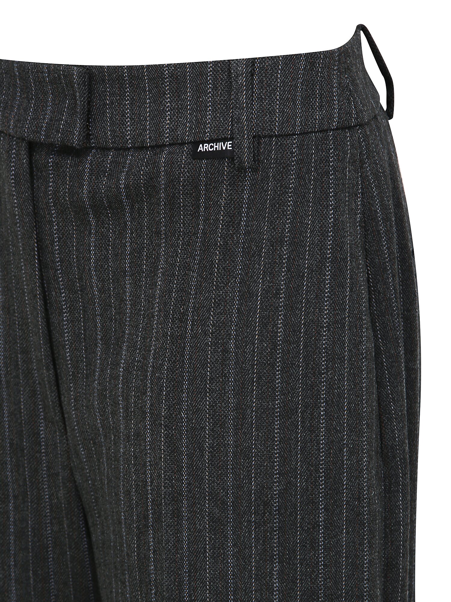 스트라이프 와이드 일자핏 팬츠 (STRIPE GREY)