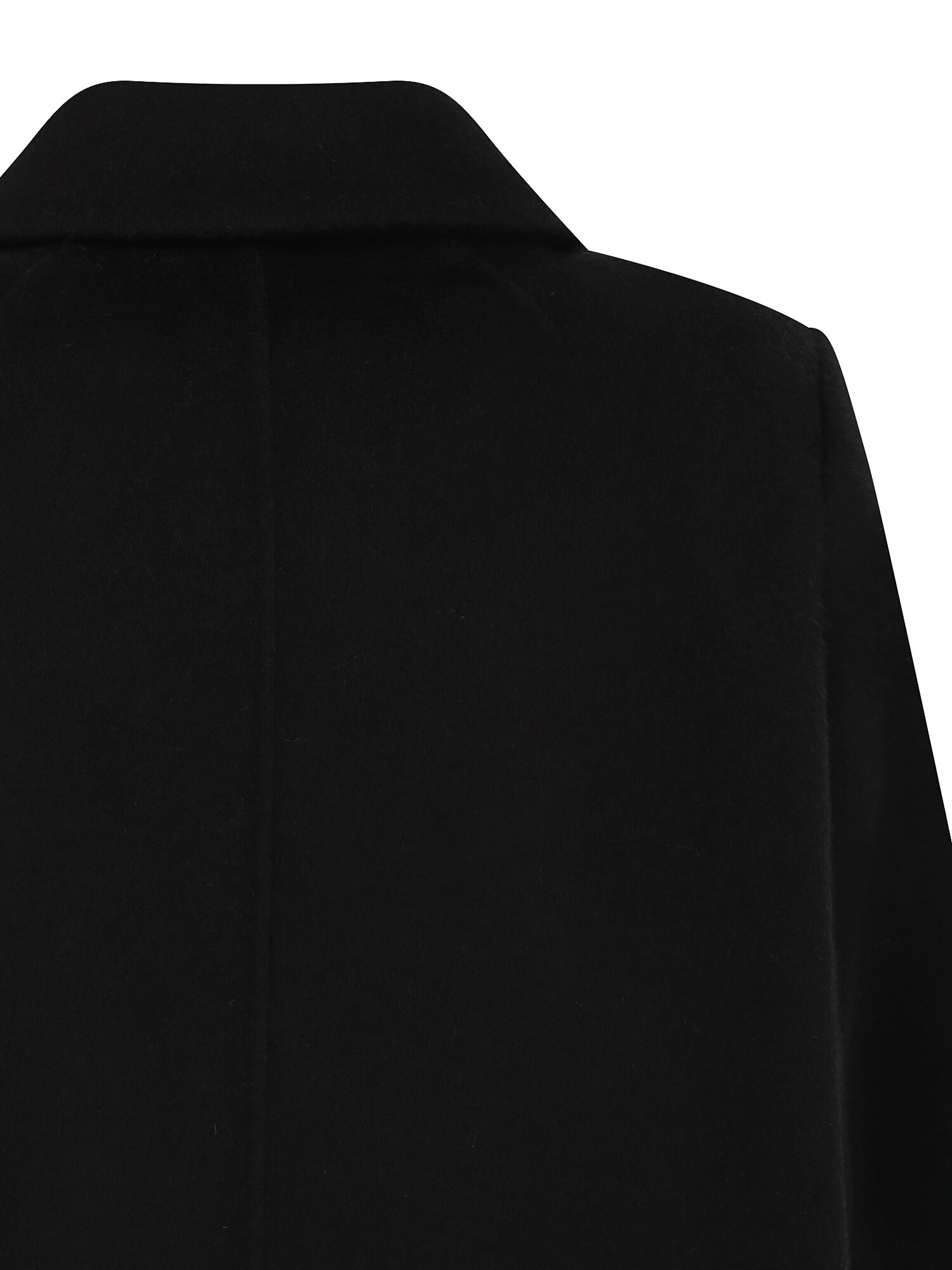 울 케이프 하프 핸드메이드 코트 (BLACK)