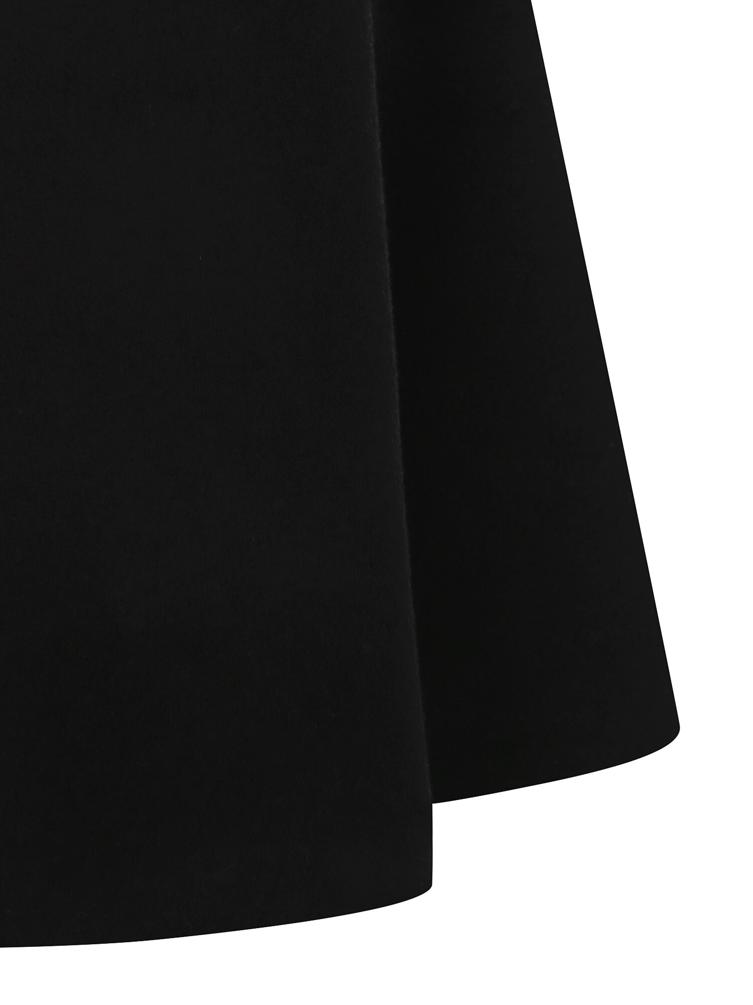 울 케이프 하프 핸드메이드 코트 (BLACK)
