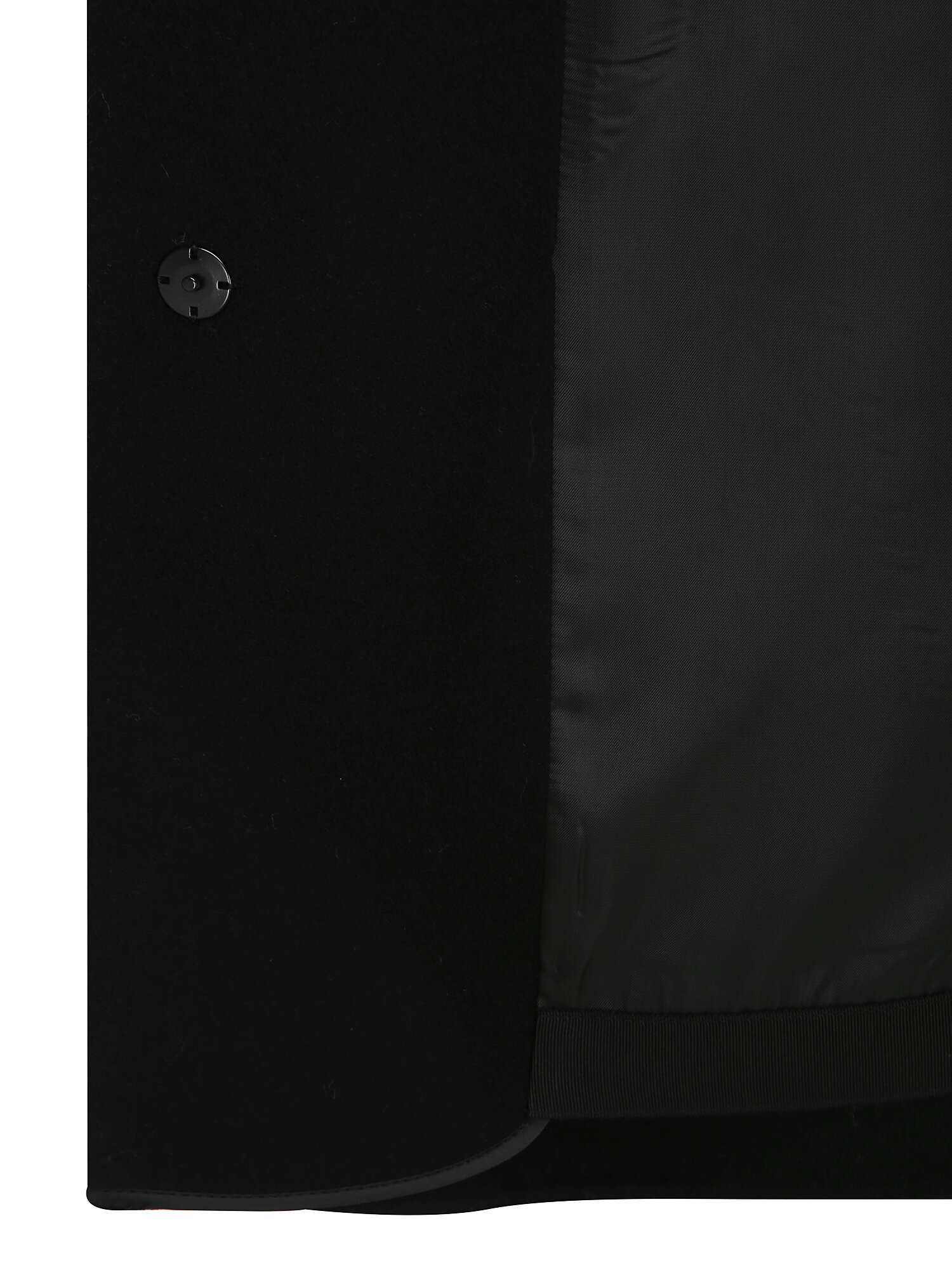 울 케이프 하프 핸드메이드 코트 (BLACK)