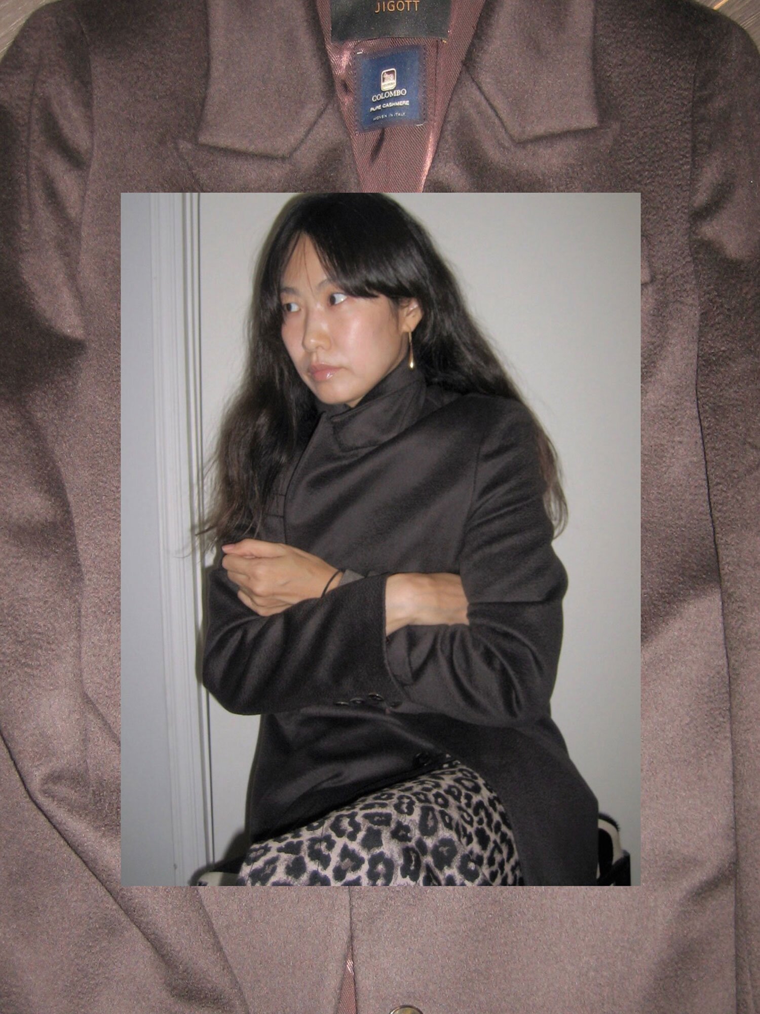 캐시미어 싱글 롱 코트 (DARK BROWN)