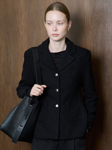Poin Tweed Jacket_Black
