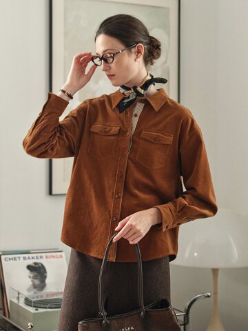 SR_Cotton corduroy shirt_2color