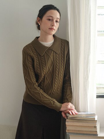 SR_Cable lazy sweater