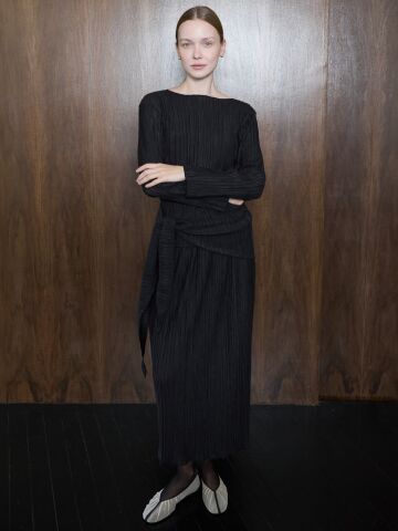 Pleated layer Set_Black







