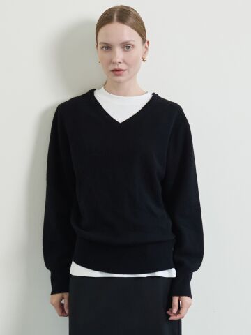Soft Touch V Knit_Black
