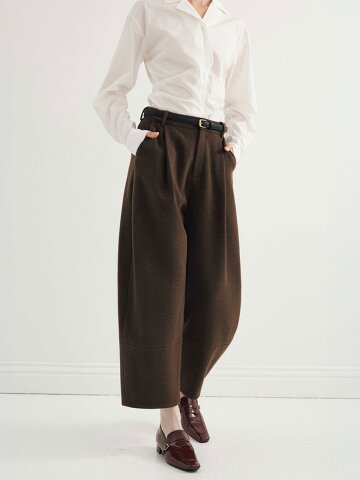 YY_Cropped wide pants
