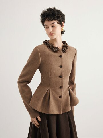 YY_Lace collar blazer