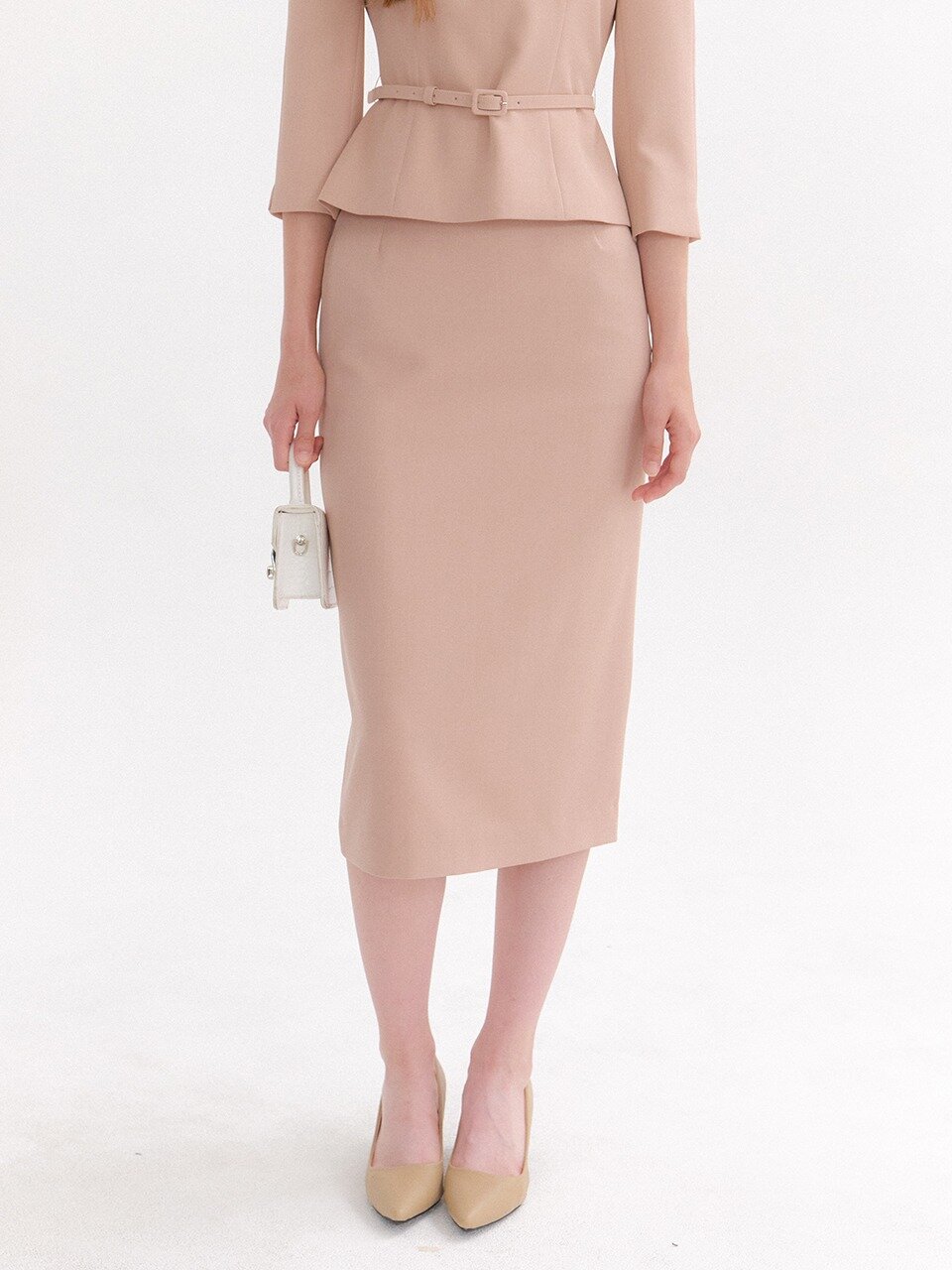 Signature Slim Skirt / Pink Beige(3color)