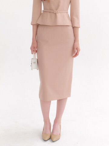Signature Slim Skirt / Pink Beige(3color)