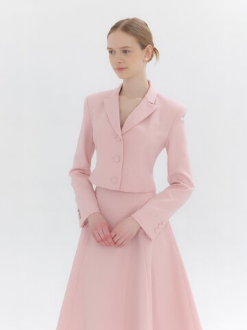 Signature Cropped Jacket / Pink(3color).