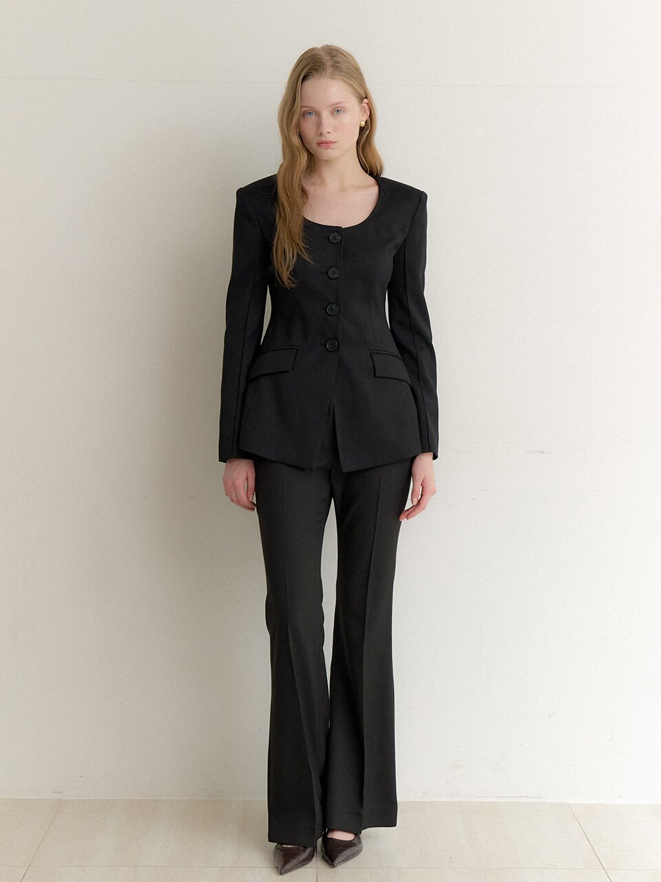 Signature Boots-cut Slacks / Black(3color).