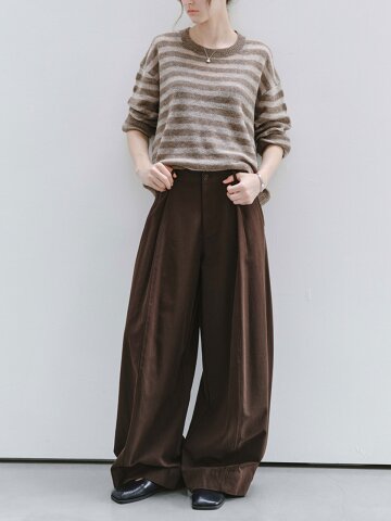 TG_Tuck wide pants_2color