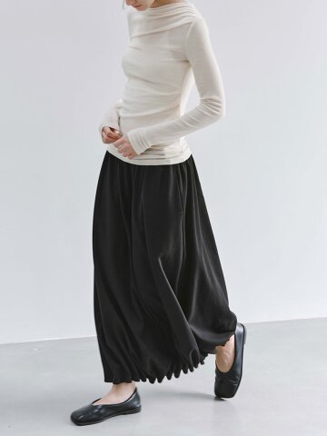 TG_Gathered balloon skirt_2color