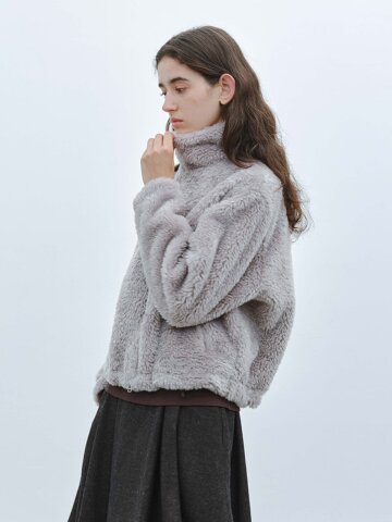 TG_Boucle zip-up jacket