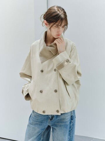TG_Ribbed shawl collar jacket_2color