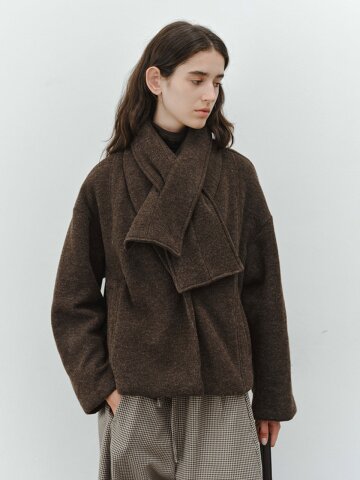 TG_Scarf collar jacket_2color