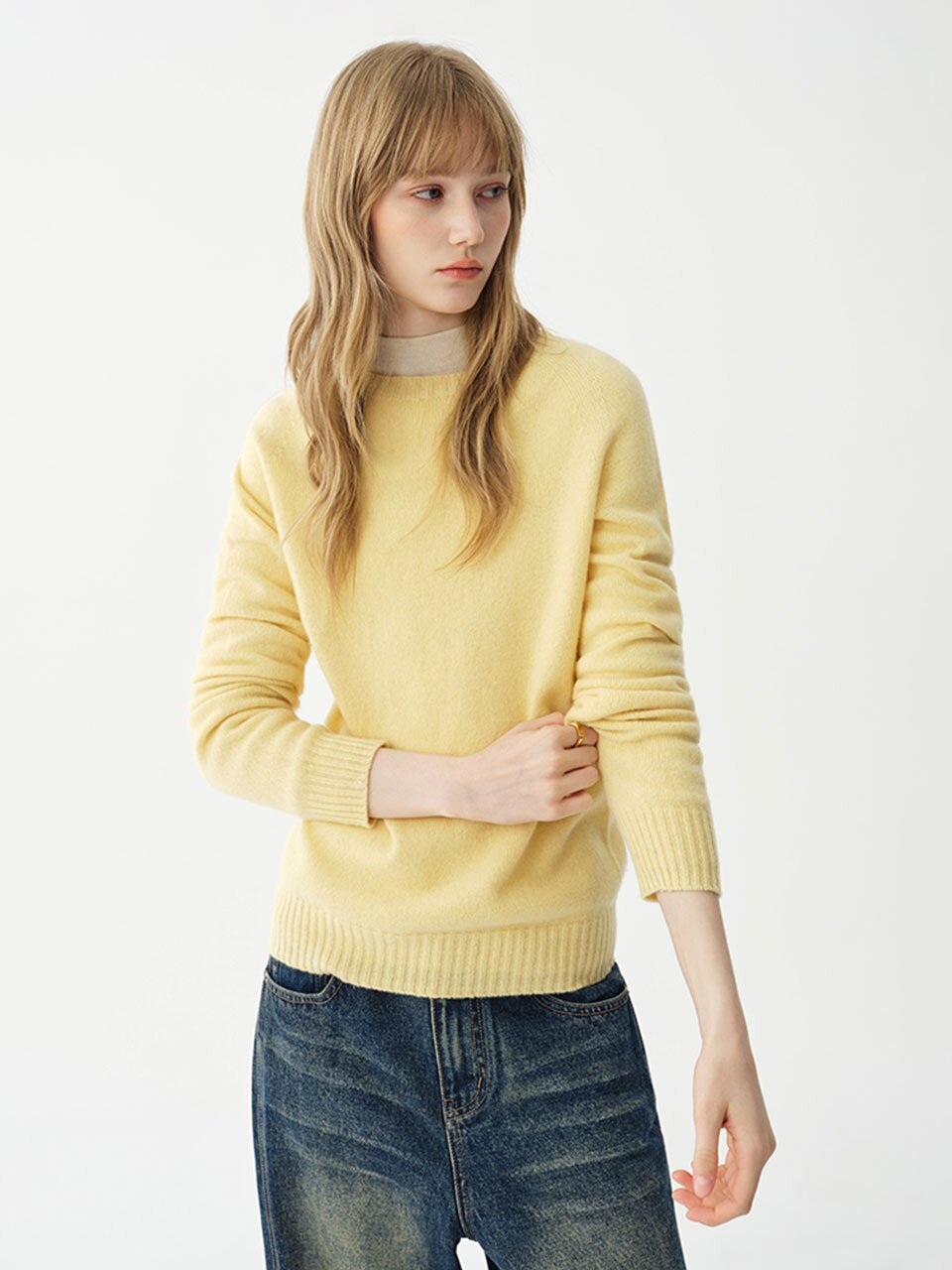 WD_Fine crew neck knit_4color