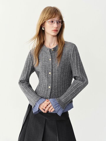 WD_Layered cable cardigan