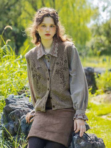 DA_Gathering knit vest