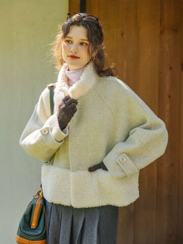 DA_Reversible tweed coat_2color