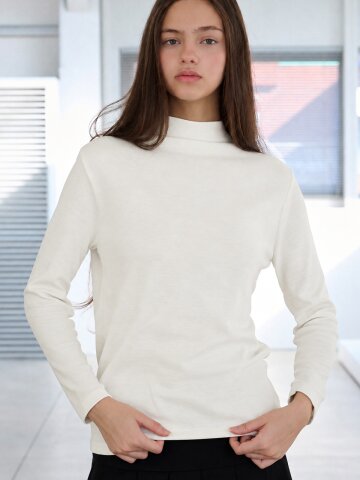 [속기모] Soft mock neck t-shirt_5 Colors