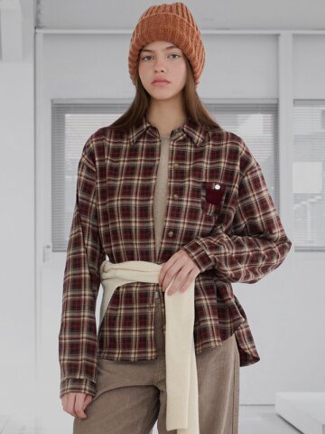 [기모] Willow vintage check shirt_2 Colors

