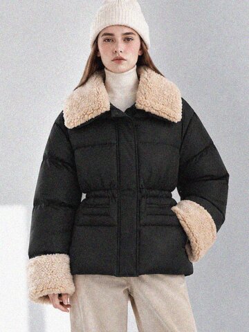 Cozy trim padding jumper_2 Colors