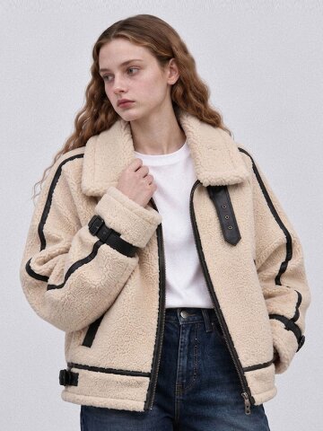 Contrast boucle mustang - Ivory