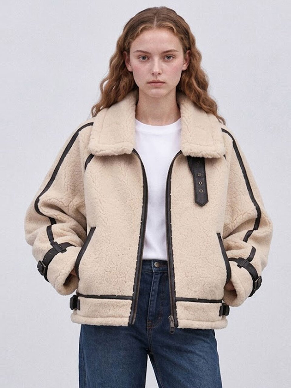 Contrast boucle mustang - Ivory