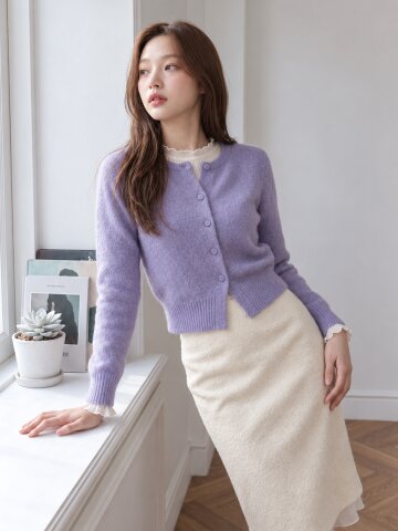 SOFT TOUCH CROP CARDIGAN (PU)