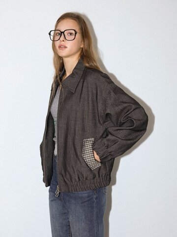 DD_Check pocket zip jacket