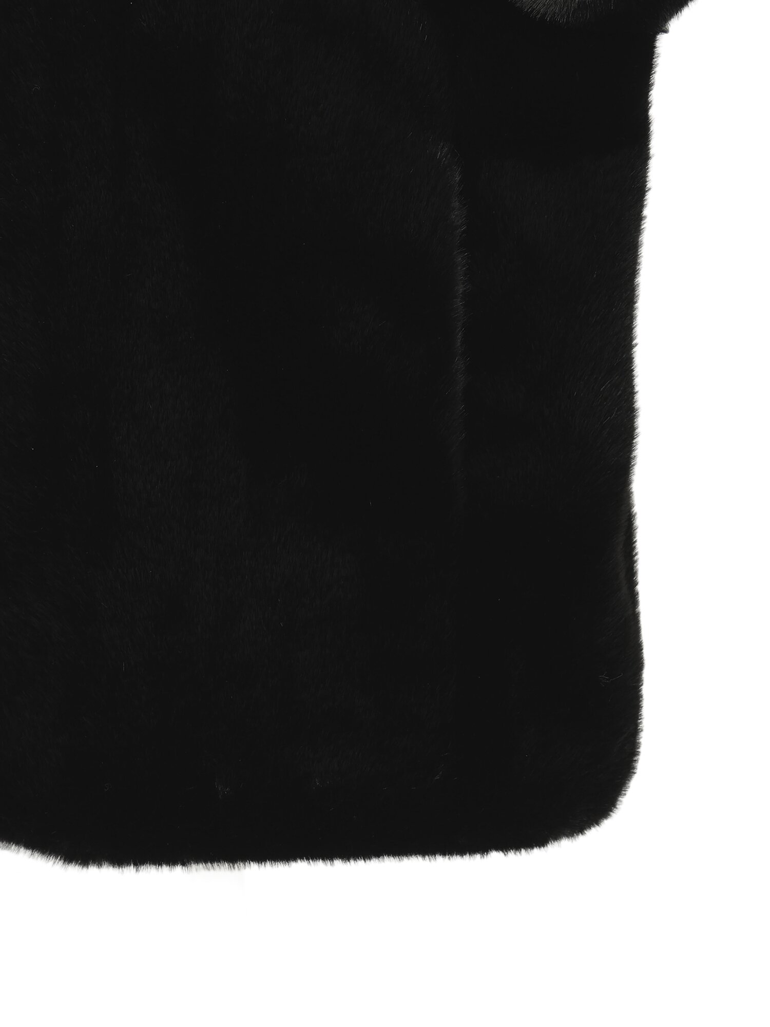 페이크 퍼 밴딩 하이넥 점퍼 (BLACK)