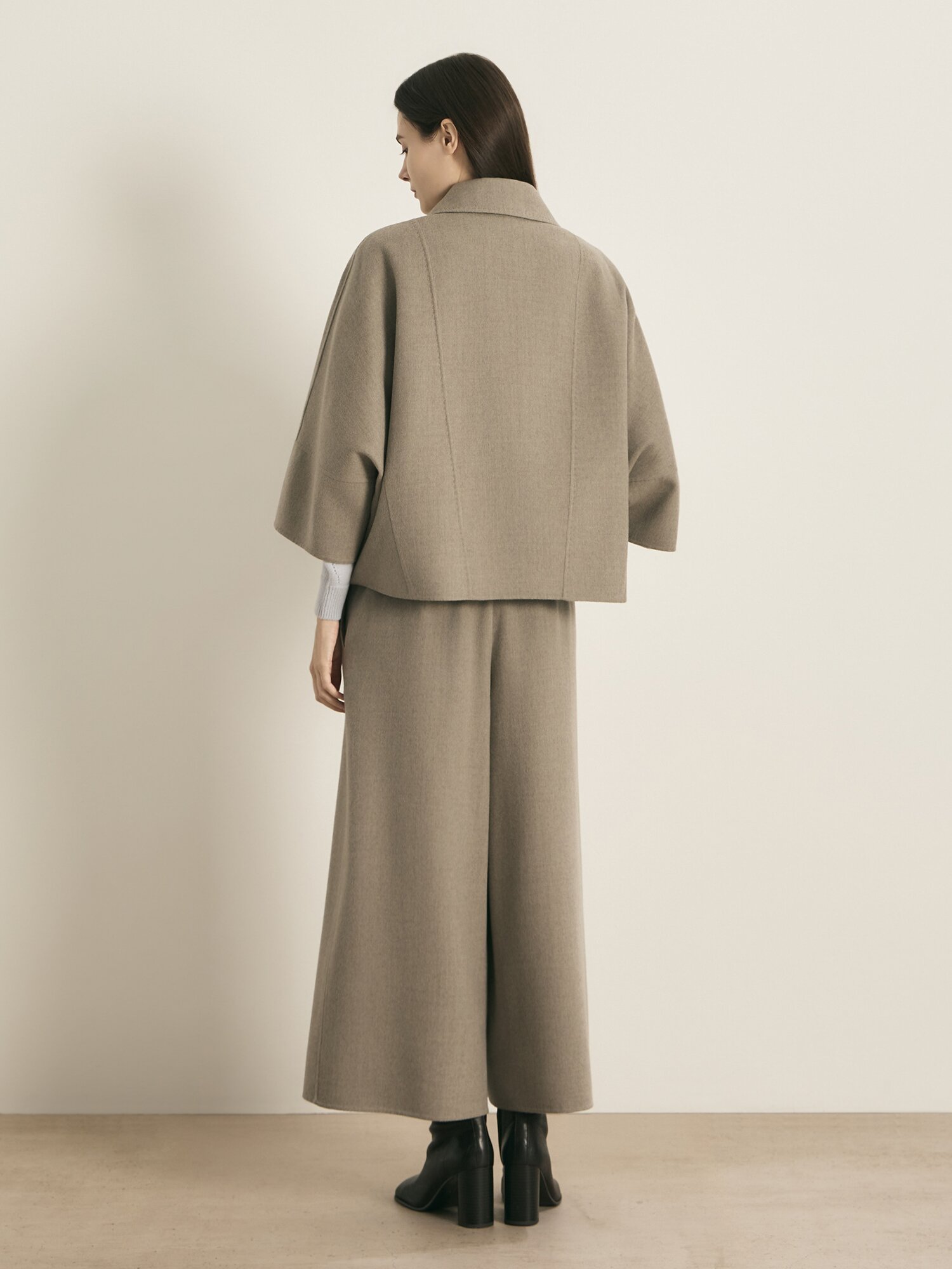 울 돌먼 슬리브 자켓 (TAUPE GREY)
