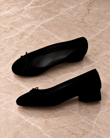 VELUNE Velvet 플랫 3cm 블랙 그린
