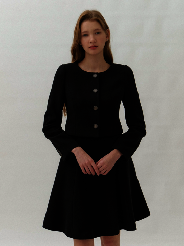 ELLE Flare Midi-Skirt / Black(2color)