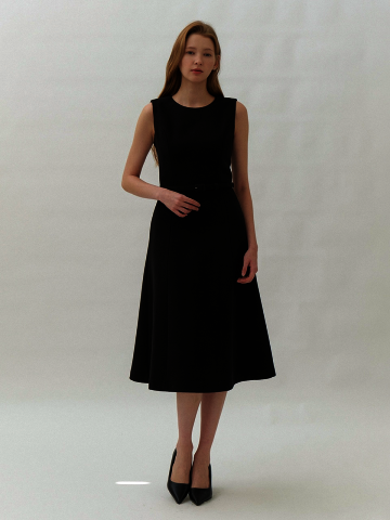ELLE Sleeveless Flare Dress / Black(2color)