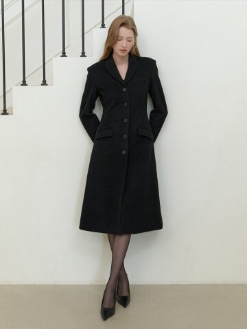 Signature Wool Tailored Coat / Black(2color)