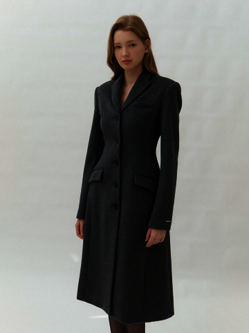 Signature Wool Tailored Coat / Charcoal(2color)