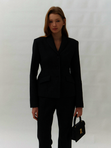Signature Wool Tailored Jacket / Charcoal(2color)