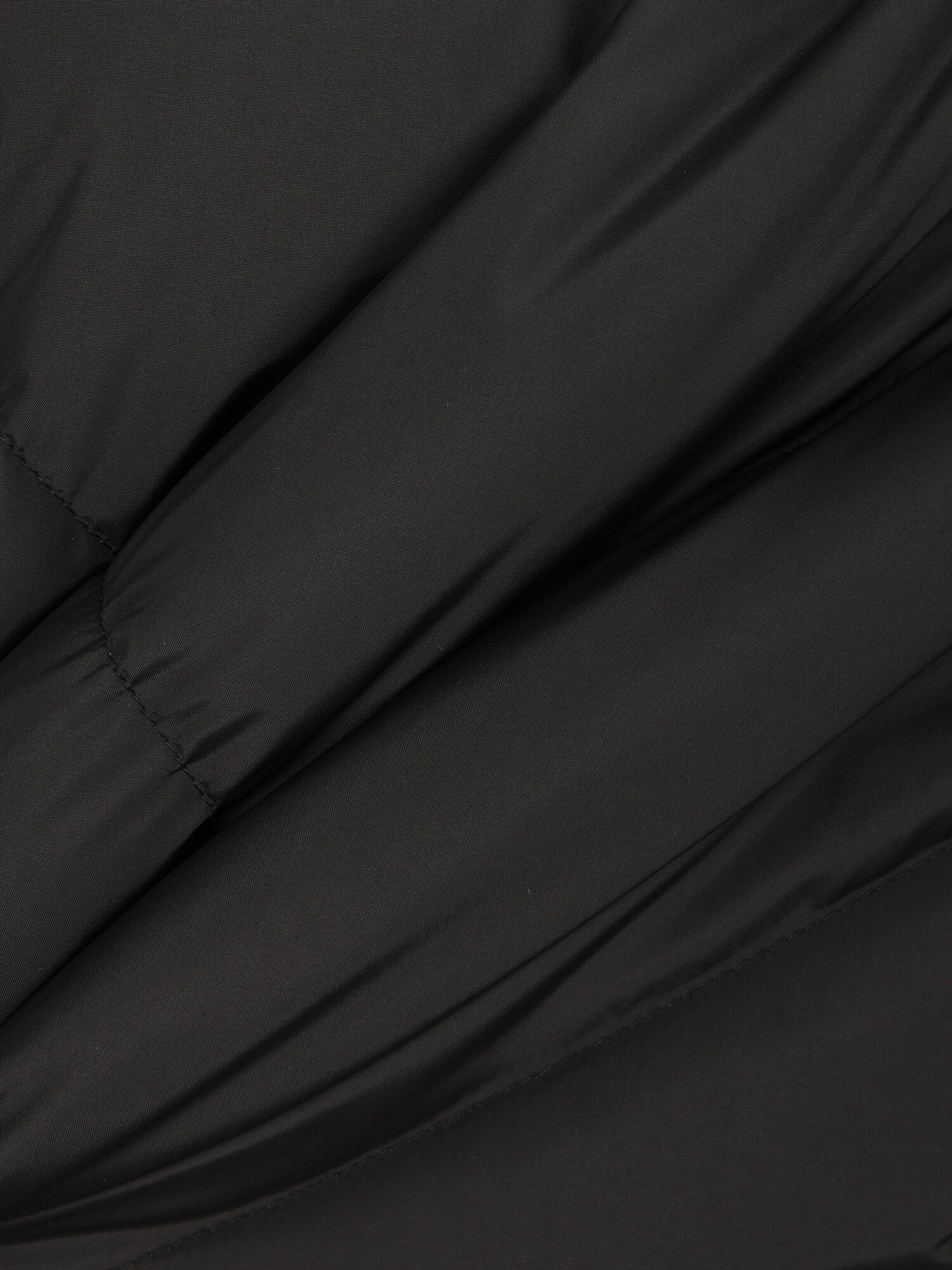 덕 다운 스트링 패딩 점퍼 (BLACK)