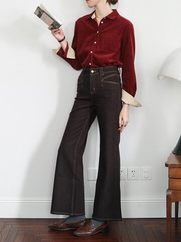 SR_Slightly flared jeans