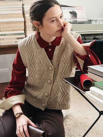 SR_Chunky knit vest