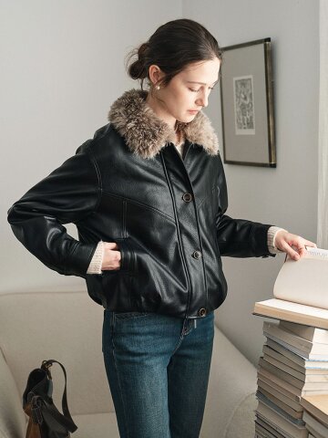 SR_Collar padded jacket